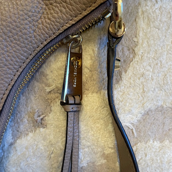 Michael Kors Taupe Leather Satchel Gold Hardware - Picture 3 of 12